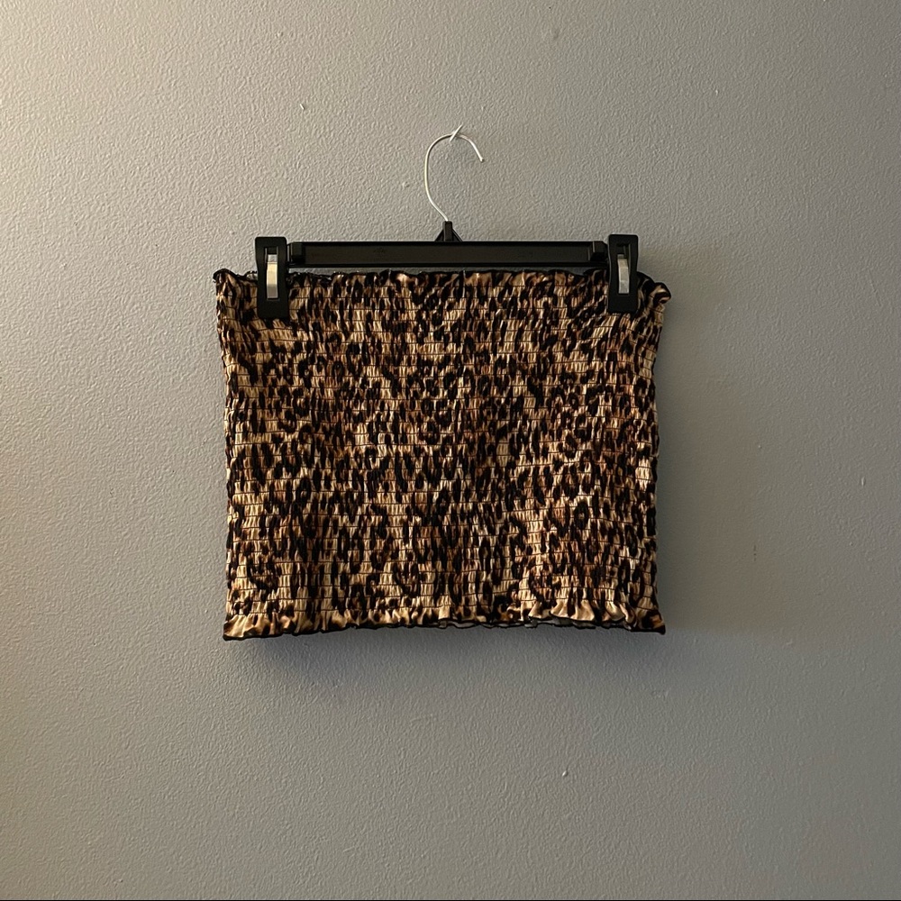 Leopard tube top from Rue 21. Size XL.